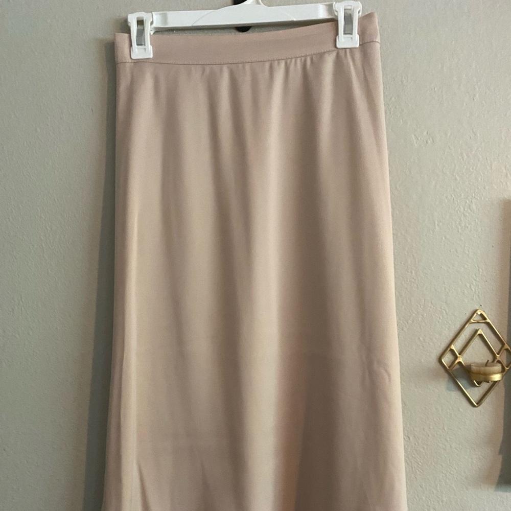 Beige asymmetrical skirt